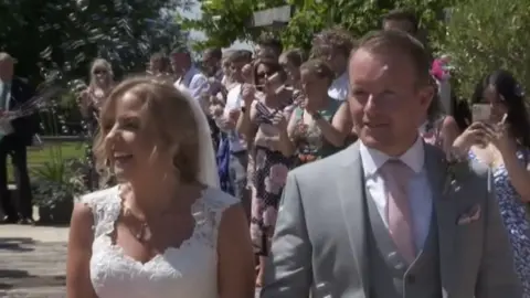 Lynn and Sean Hearson at their wedding