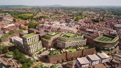 Shropshire Council CGI of how the development could look