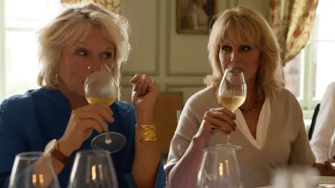 Jennifer Saunders and Joanna Lumley