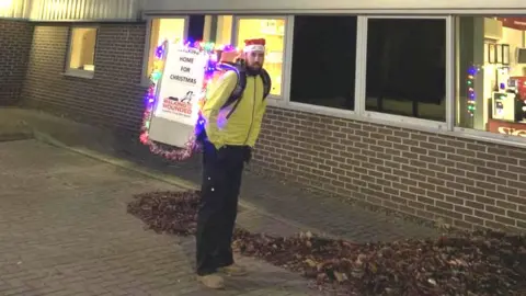 Brian Medler Brian Medler with fridge