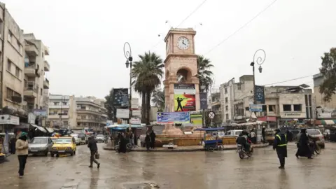 AFP Square in the centre of the rebel-held Syrian city of Idlib (7 February 2019)