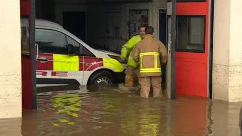 Fire station at Leyburn