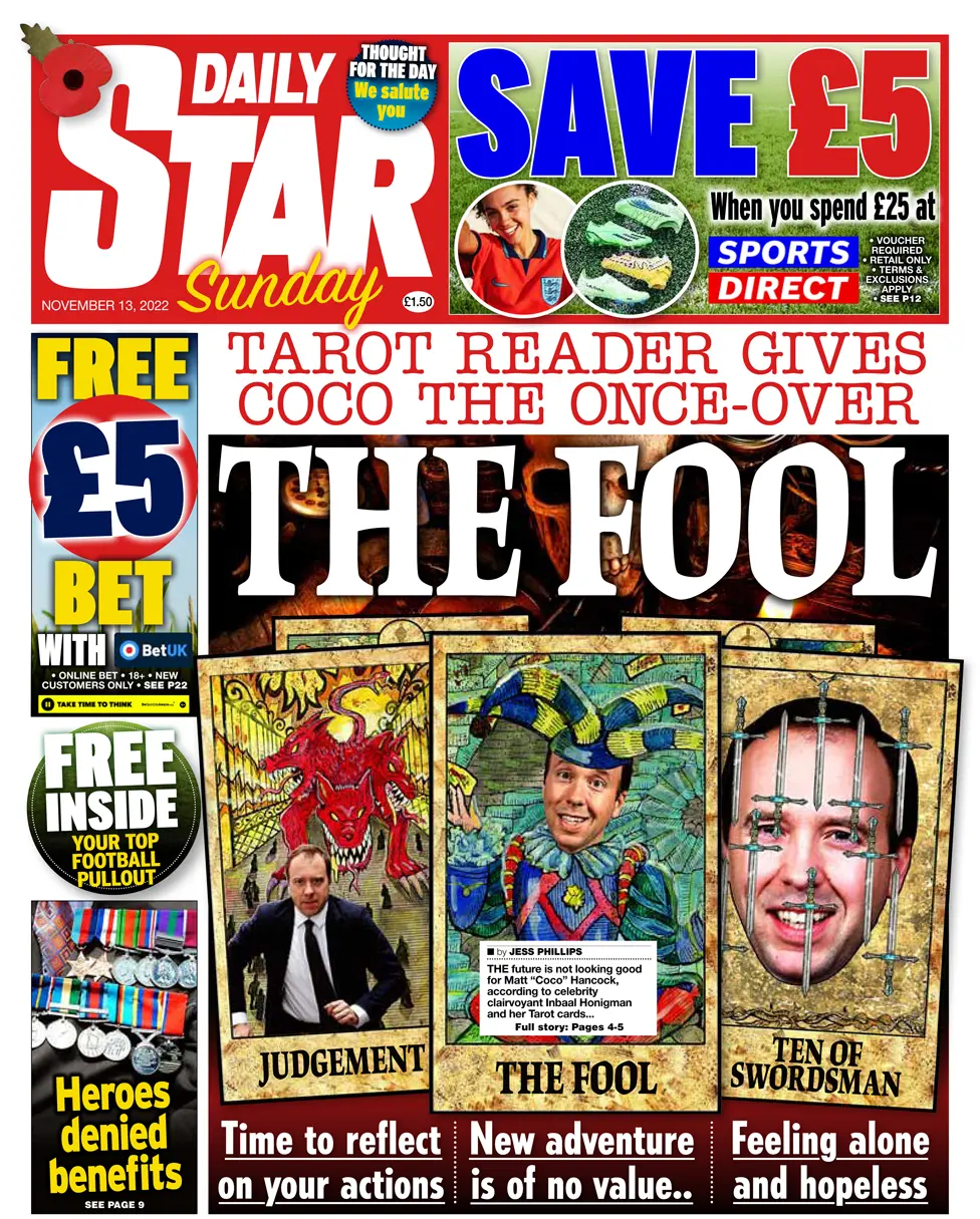 Daily Star front page