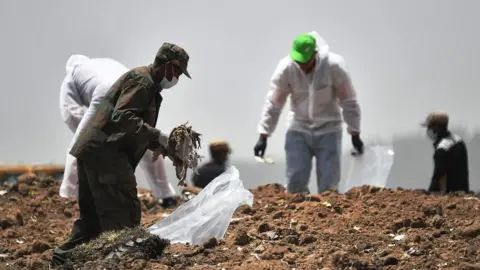 Getty Images Ethiopian investigators