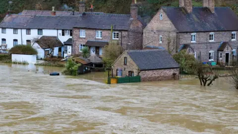 PA Media Flooding in Ironbridge