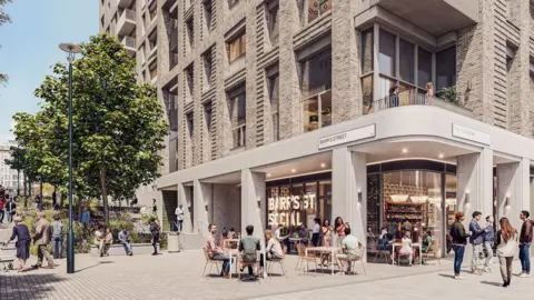 AWW CGI of what a new development will look like on the site of the former Bristol Debenhams