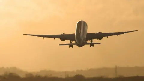 Getty Images Plane taking off