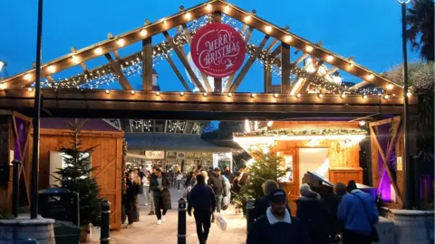 BCP Bournemouth Christmas market entrance