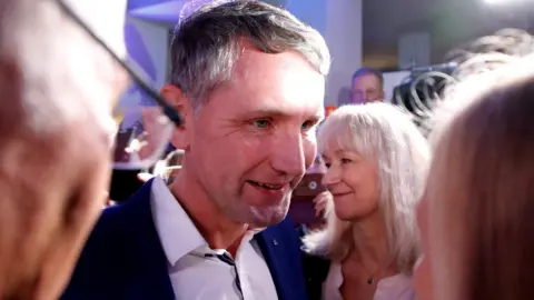 Reuters Björn Höcke, Alternative for Germany (AfD) party leader and top candidate for the Thuringia attends a party election night after the Thuringia state election in Erfurt, Germany, October 27