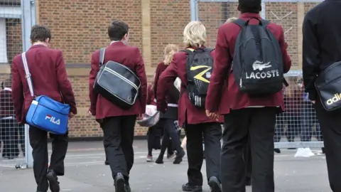 Pupils at a secondary school