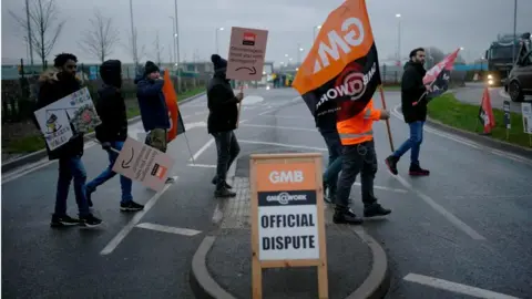 Getty Images Amazon workers in Coventry