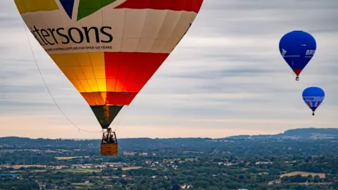 PA Media Balloons in the sky over Bristol