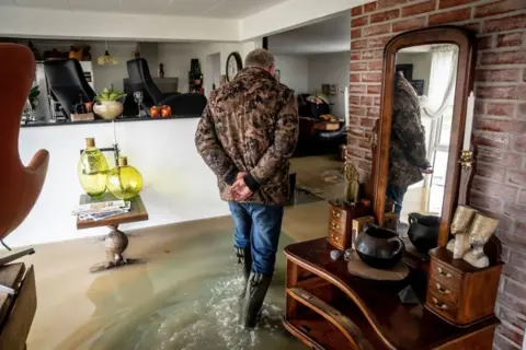 Getty Images flood-damaged house
