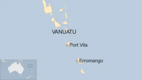 Map of Vanuatu