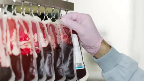 Getty Images Blood bags