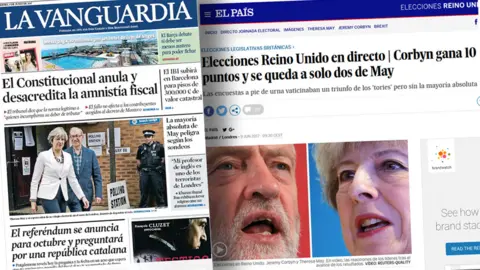 BBC Monitoring Spanish newspaper and web pages on the UK elections