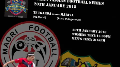 Maori Football NZ Flyer for the football Test series