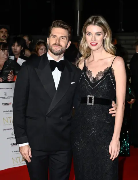 Getty Images Joel Dommett and Hannah Cooper