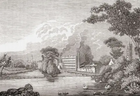 Getty Images Lombe's silk mill in Derby