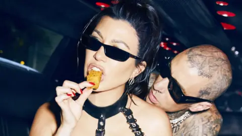 Ellen Von Unwerth Kourtney Kardashian and Travis Barker.