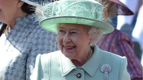 Getty Images The Queen during her Diamond Jubilee trip to Burnley