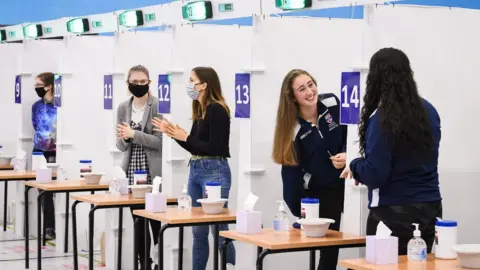 Getty Images mass covid testing