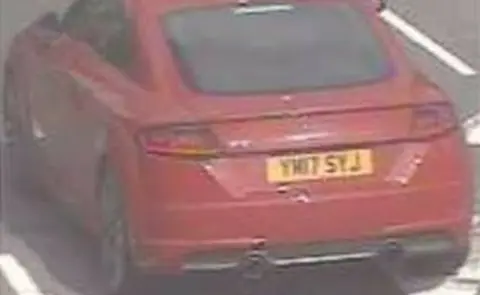 South Yorkshire Police Red Audi TT