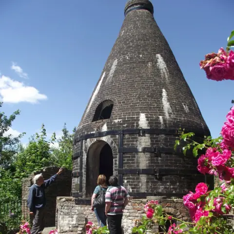 Nantgarw Chinaworks Museum a restored bottle kiln at Nantgarw china works
