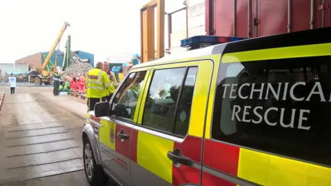 West Midlands Fire Service Fire service at the scene