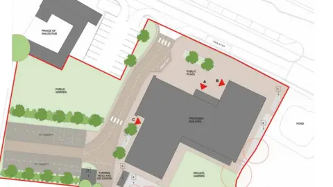 South Oxfordshire District Council Proposed site plan for the new building