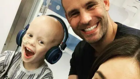 Tommy Spurr Rio with his parents Tommy and Chloe Spurr