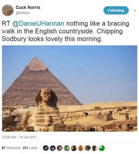 @twlldun @twlldun: "RT @DanielJHannan: nothing like a bracing walk in the English countryside"