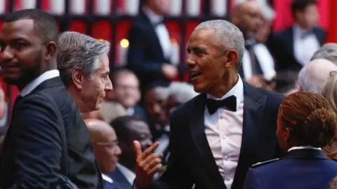 Reuters Former US President Barack Obama and US Secretary of State Antony Blinken attend an official State Dinner in honour of Kenya's President William Ruto at the White House in Washington