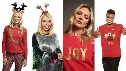 Save the Children Radio presenter Fearne Cotton, model and campaigner Katie Piper, model Kate Moss and Olympic gold medal winning boxer Nicola Adams have all supported this year's campaign