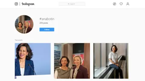 Instagram Ana Botín's Instagram