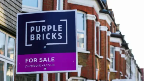 Getty Images Purplebricks sign