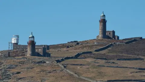 MANXSCENES Historic lighthouses on the Calf of Man