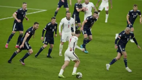 Reuters England v Scotland at Wembley on 18 June 2021