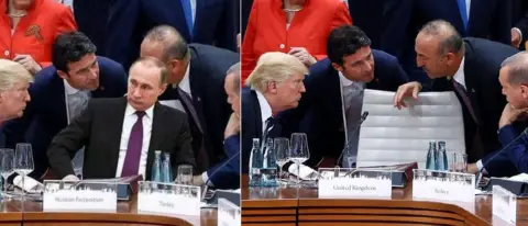 Getty Images (Left) the photoshopped image. (Right) the original photo