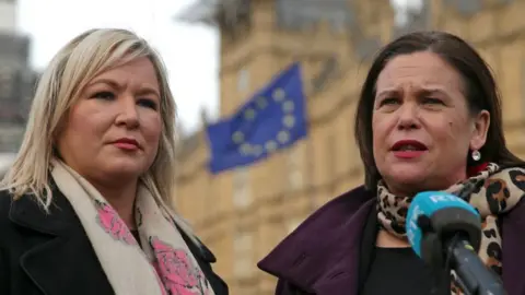 Getty Images Michelle O'Neill and Mary Lou McDonald