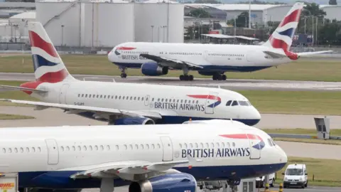 PA Media British Airways planes