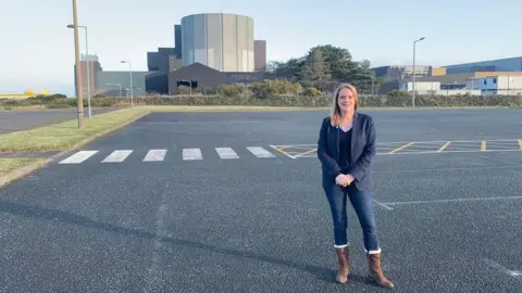 Virginia Crosbie Virginia Crosbie at Wylfa site on Anglesey