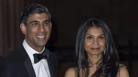 Getty Images Rishi Sunak and Akshata Murty