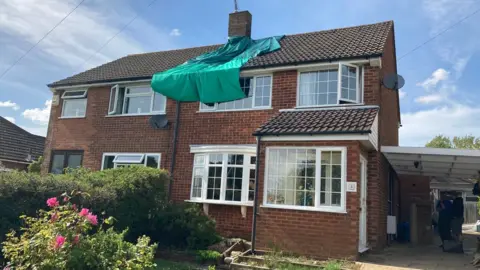 Justin Dealey/BBC House struck by lightning