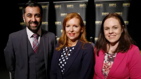 PA Media Humza Yousaf, Ash Regan and Kate Forbes