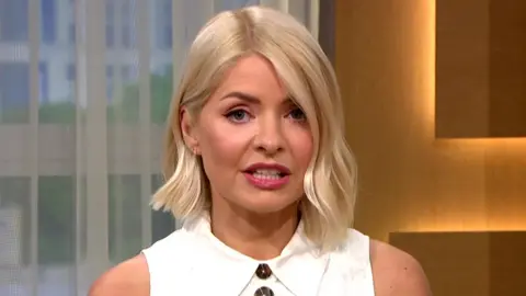 ITV Holly Willoughby on ITV's This Morning on Monday