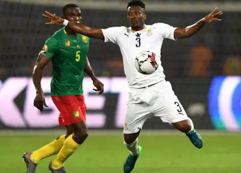 Getty Images Asamoah Gyan ( in white)
