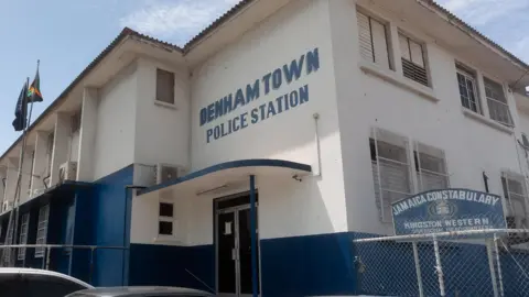 Ben Toren A view of the outside of Denham Town police station