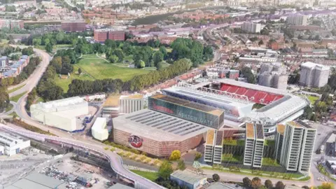 Ashton Gate Artists impression of new arena