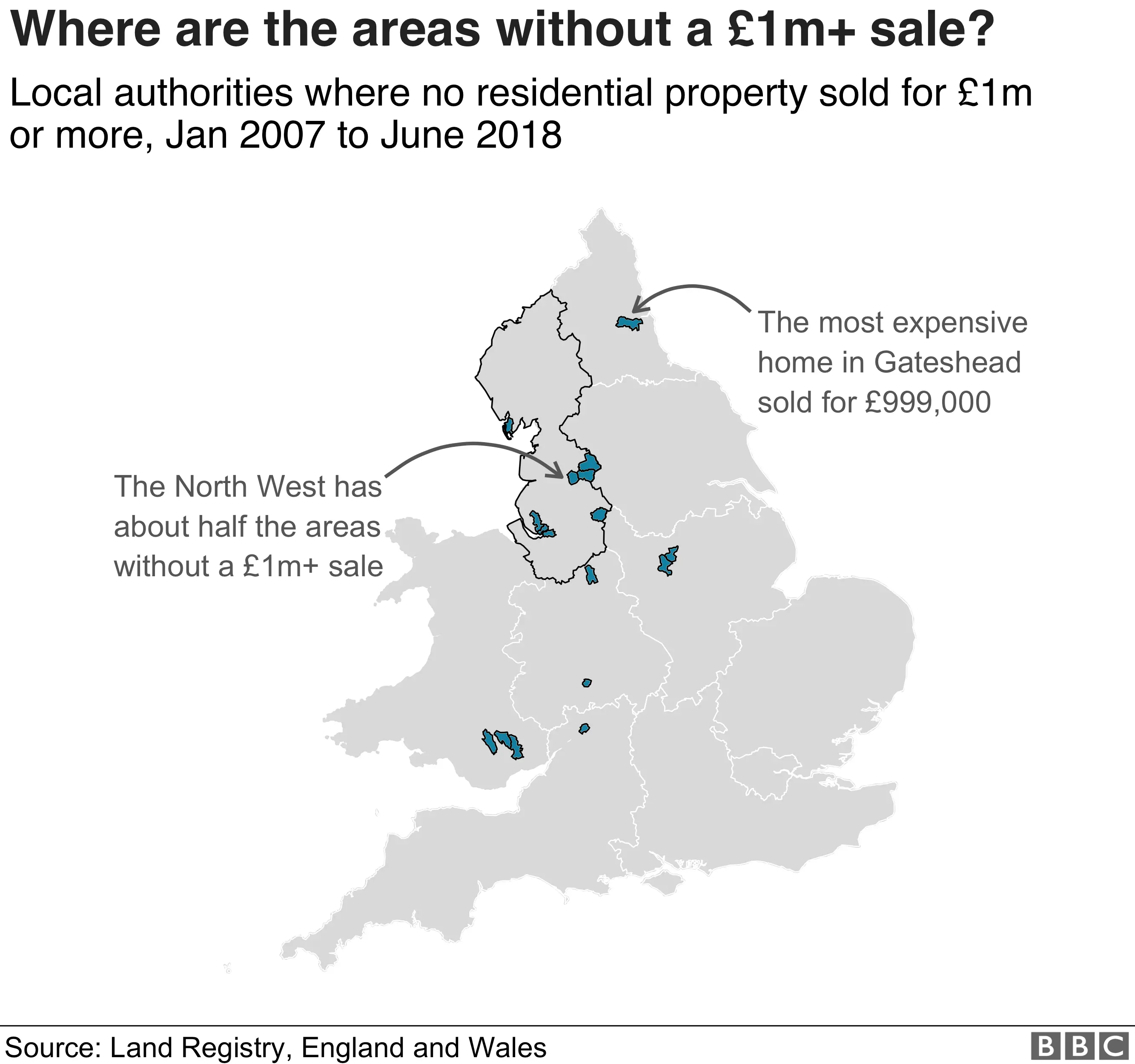 House Prices: The Areas Where Homes Never Cost £1m Or More